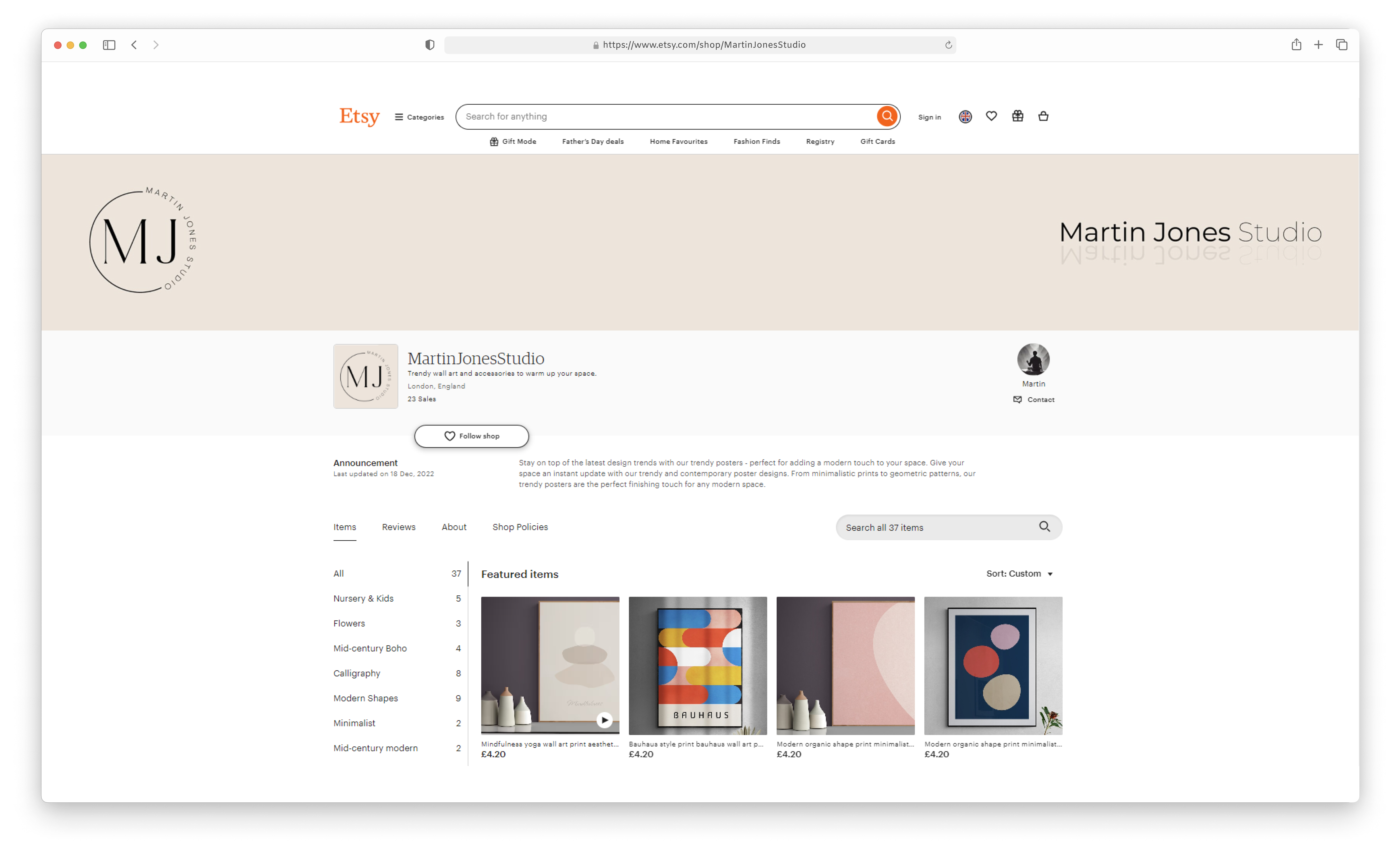 Martin Jones Studio design 2